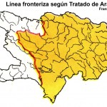 Frontera según Tratado Aranjuez de 1777